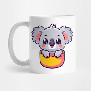 Baby Koala in Pocket Cute Kawaii Peeking Animal Lover Mug